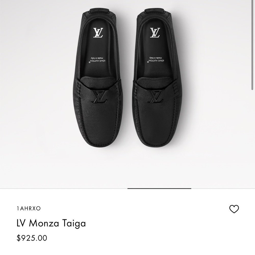 Louis Vuitton Black Leather LV Moccasin Loafers - Picture 3 of 3
